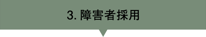 3：障害者採用